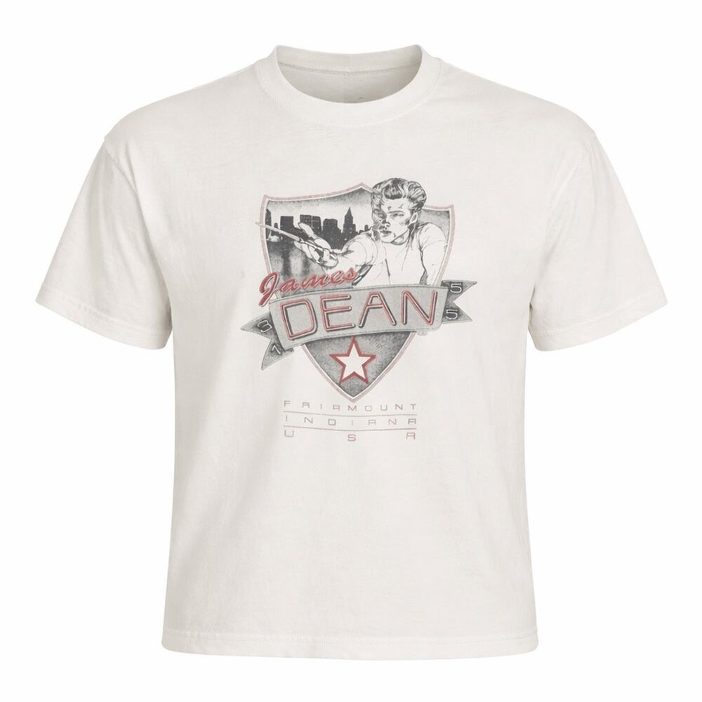 James Dean Fairmount India USA Tee T-Shirt Single Stitch 90s USA Made Large